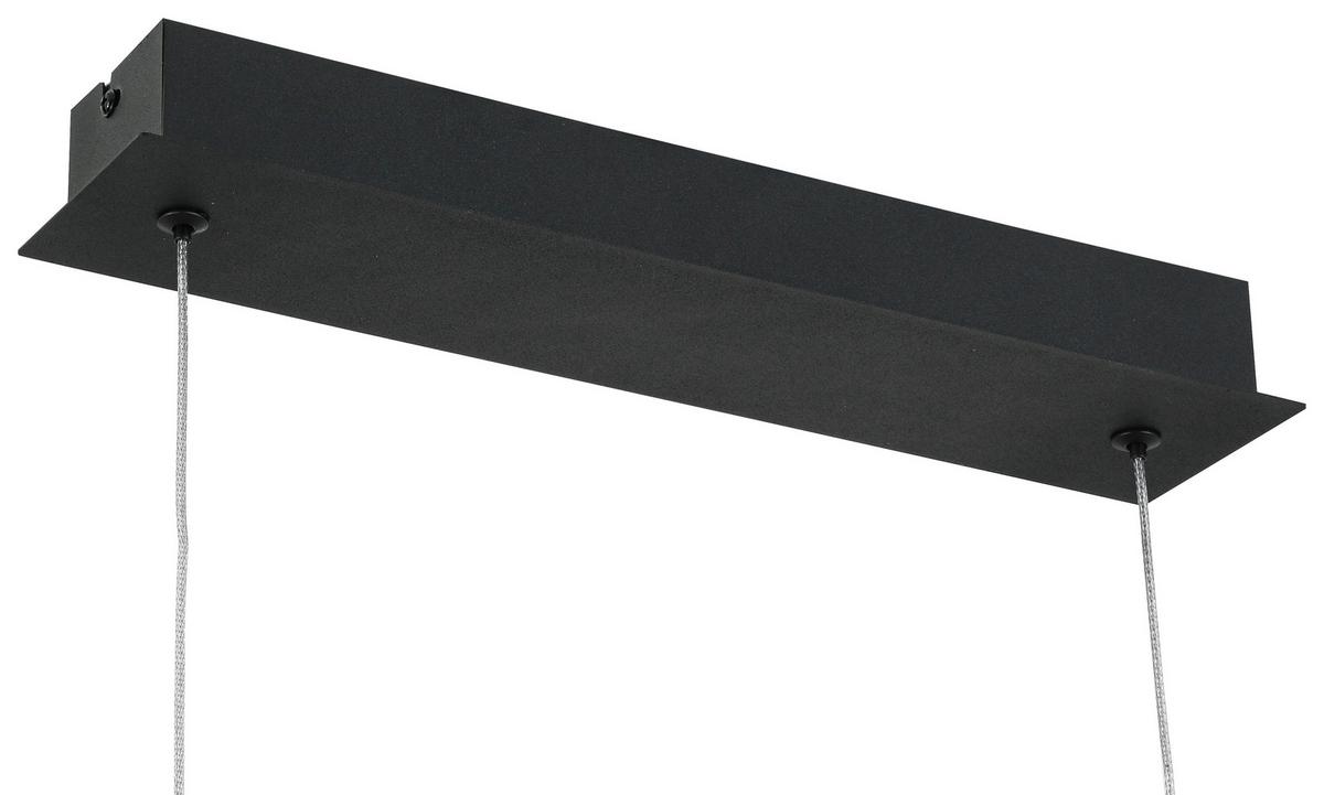 ZÁVESNÉ LED SVIETIDLO ULO - čierna, Modern, kov/plast (80/20/120cm) - Modern Living