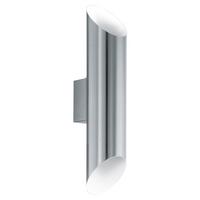 Außenwandleuchte Agolada 7,4w Edelstahl, Wandmontage - Weiß, Design, Metall (36/7,5/11cm) - Eglo
