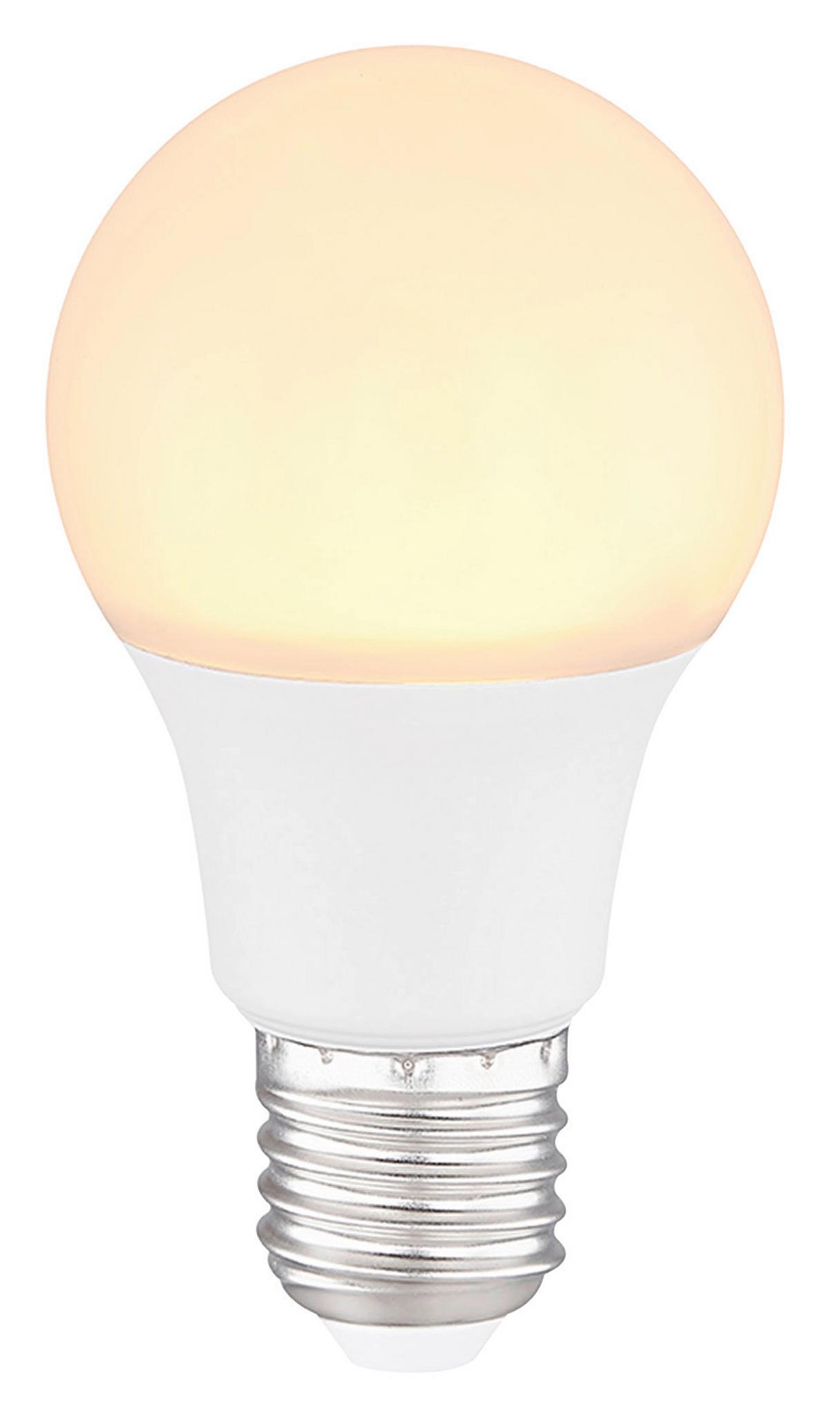LED-Lampe 10600 E27,  9 Watt, 810 lm, 3000 K - Opal, MODERN, Kunststoff/Metall (6/11cm)