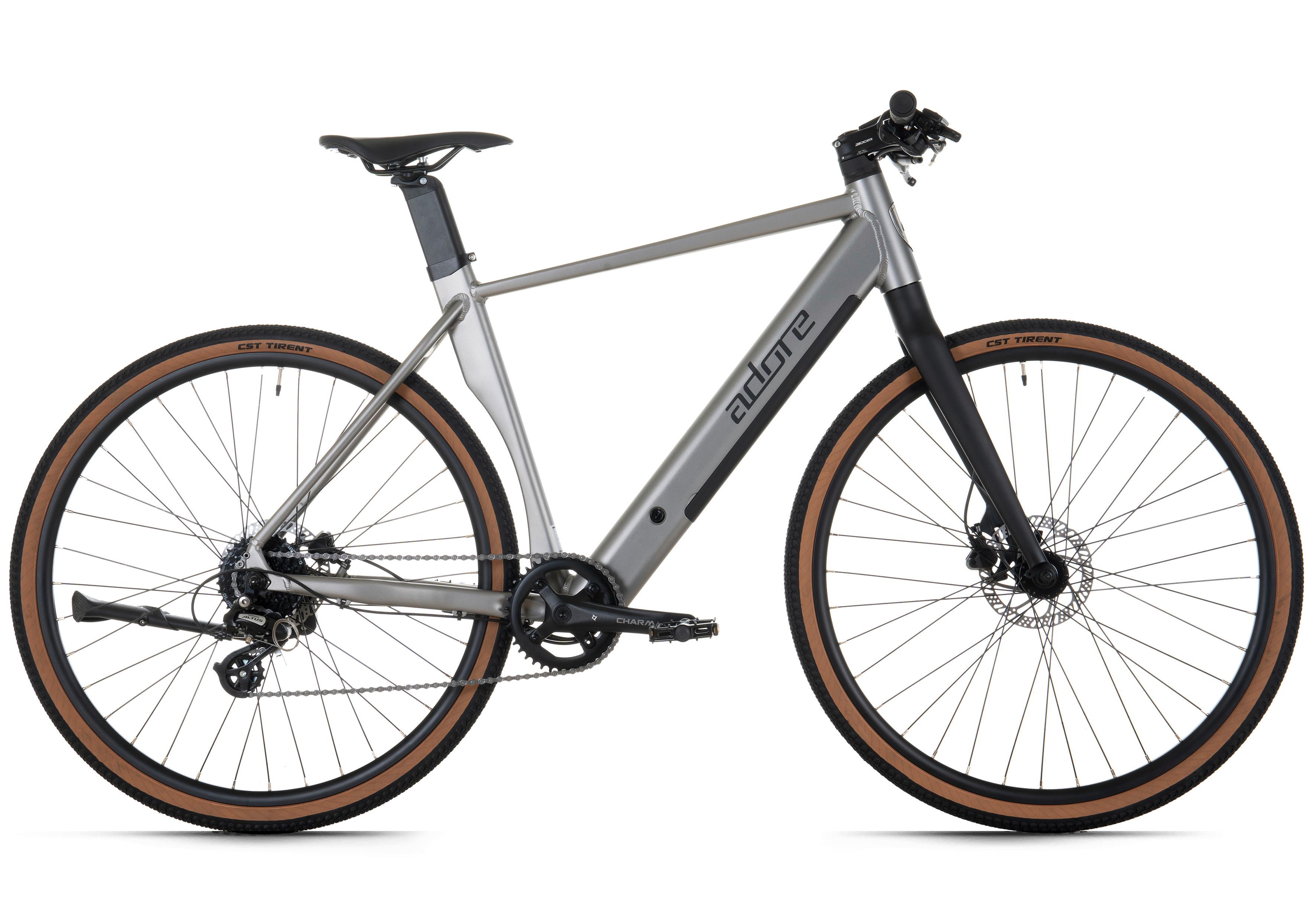 Elektrofahrrad Adore Silber - Silberfarben, Basics, Metall (180/70/100cm)