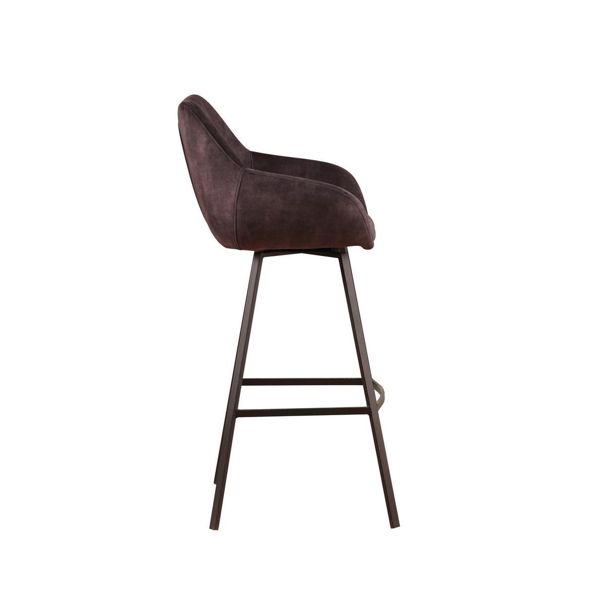 SADA BAROVÝCH STOLIČIEK CASPER - čierna/antracitová, Modern, kov/textil (55/109/57cm) - MID.YOU