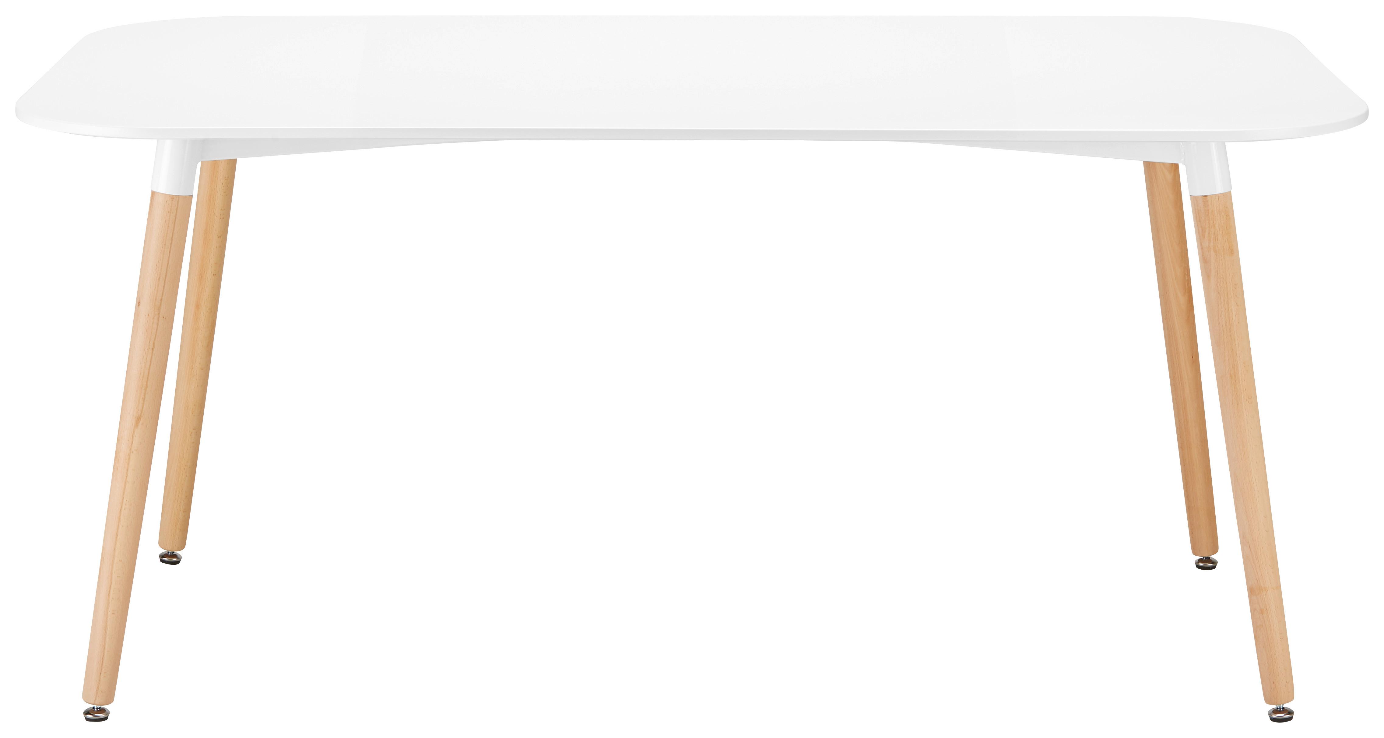 Jídelní stůl Anouk 160x90 cm - bílá/barvy buku, Moderní, dřevo/kompozitní dřevo (160/90/75cm) - Modern Living