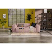 3-Sitzer-Sofa Hannah Rosa B: 247 cm - Schwarz/Rosa, Design, Textil (247/75/104cm) - MID.YOU