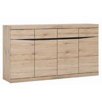 Kommode Sumemr San Remo Eiche Dekor B: 168 Cm - Eiche San Remo, MODERN, Holzwerkstoff (168/92/40cm) - Modern Living