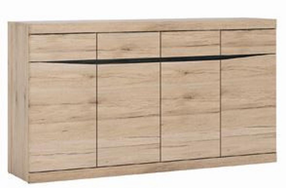Kommode Sumemr San Remo Eiche Dekor B: 168 Cm - Eiche San Remo, MODERN, Holzwerkstoff (168/92/40cm) - Modern Living
