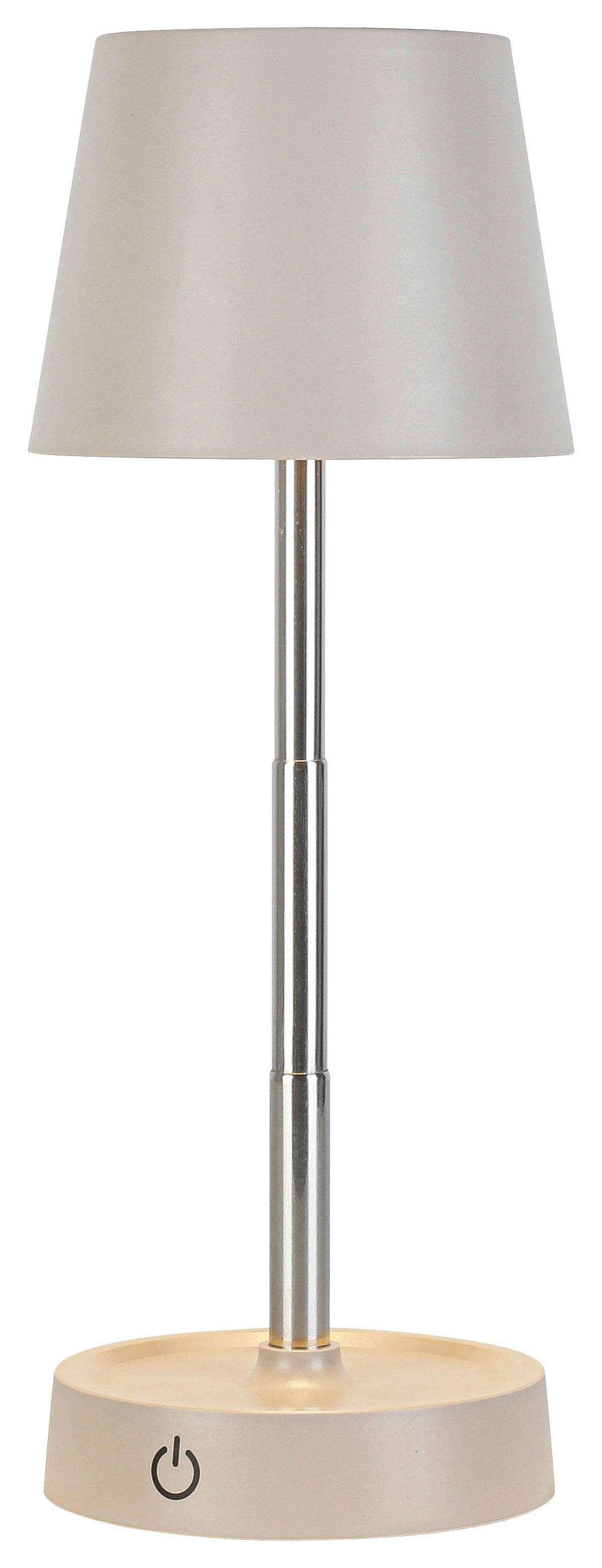 STOLNÍ LAMPA NA BATERIE KLAPPI - pískové barvy, Moderní, kov/plast (10,5/11-28cm) - Mömax