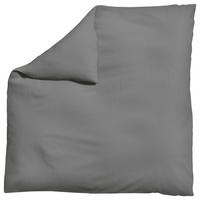 Bettdeckenbezug Knitted Jersey 200x200cm Grau - Grau, Basics, Textil (200/200cm) - Schlafgut