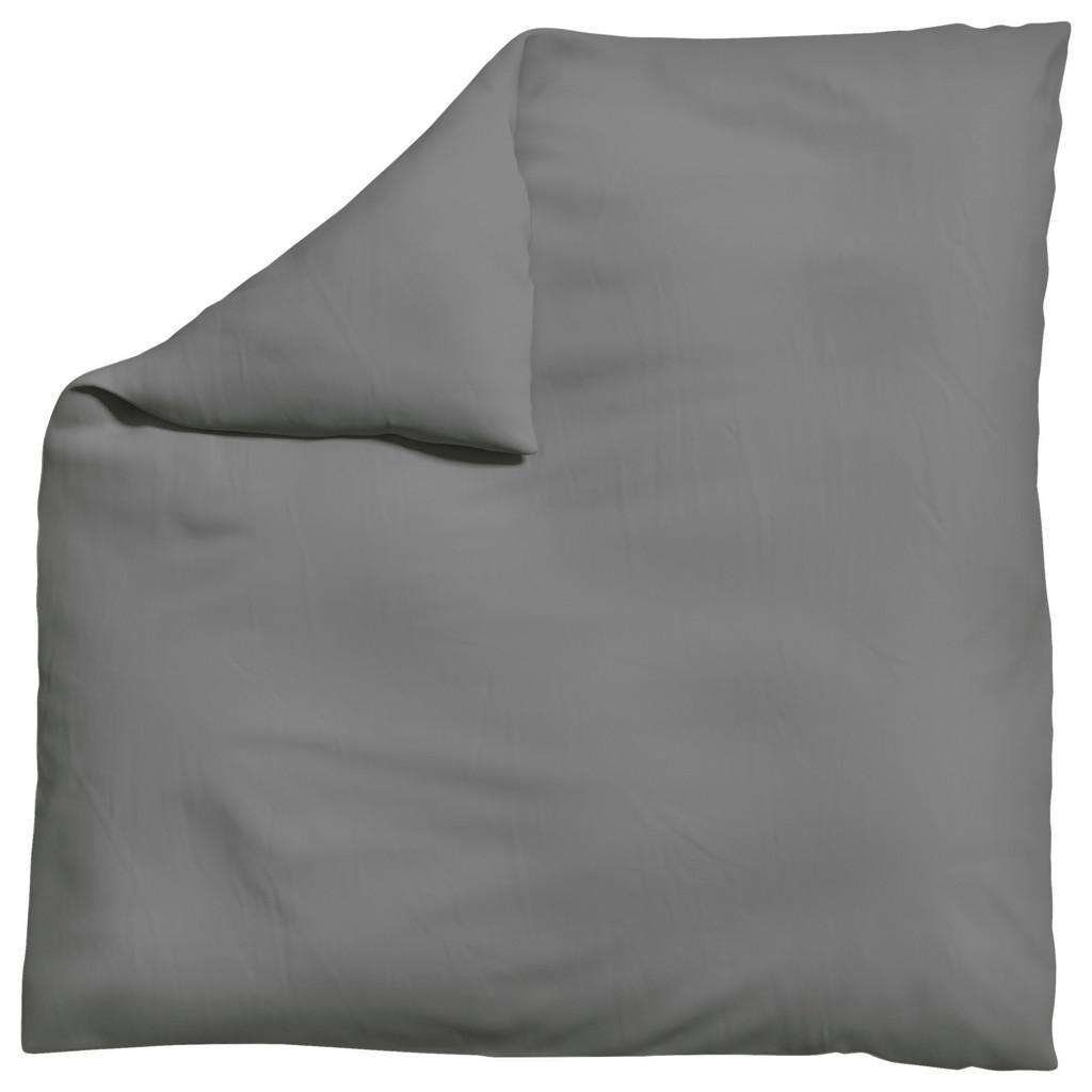 Bettdeckenbezug Knitted Jersey 200x200cm Grau