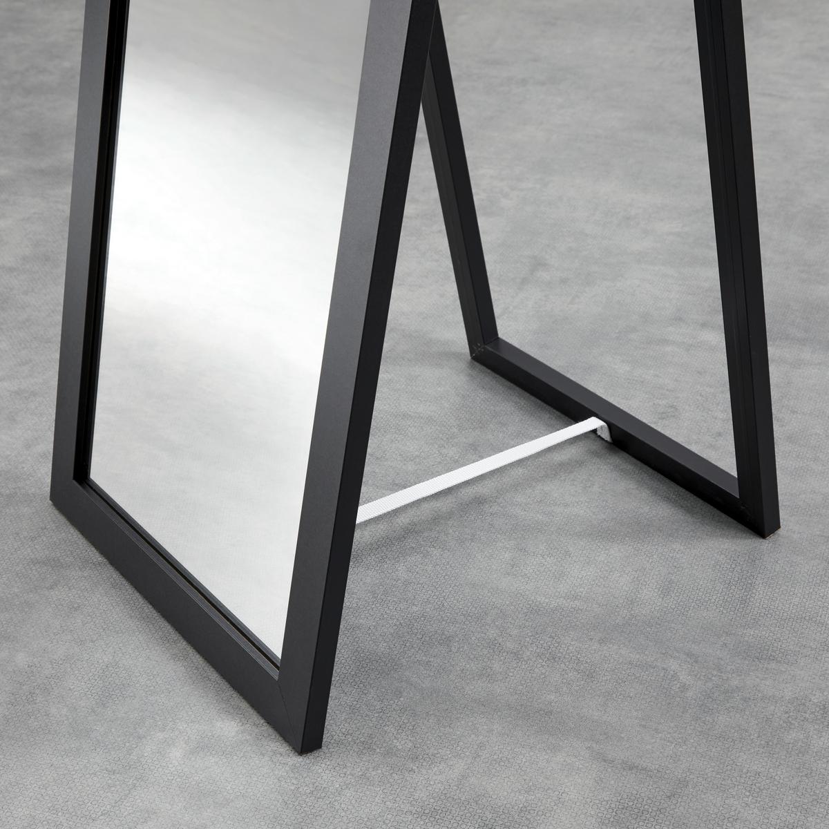 STOJACIE ZRKADLO RIO - čierna, Modern, kompozitné drevo/sklo (36/156/44cm) - Mömax