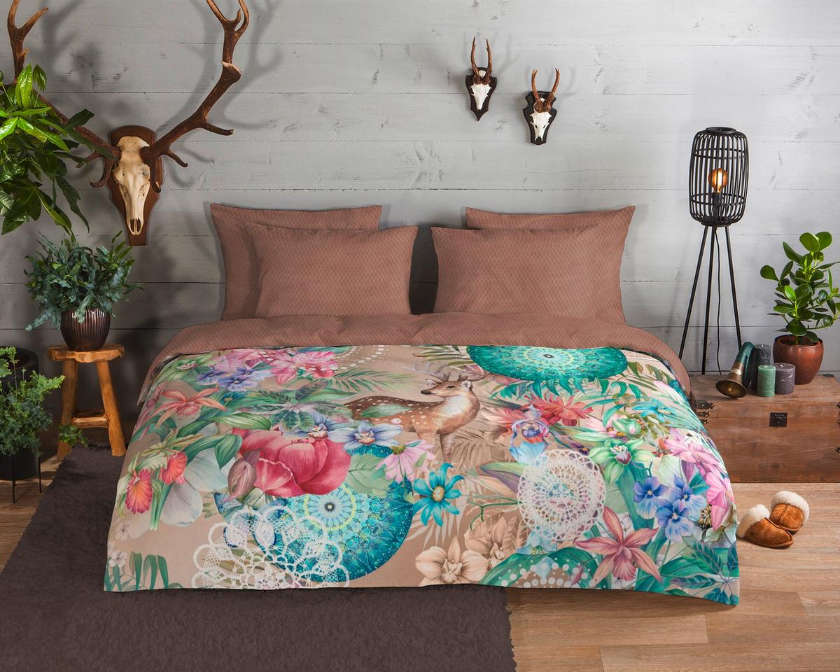 Bettwäsche Hebe Multicolor 140x200 cm - Multicolor, LIFESTYLE, Textil (140/200cm)