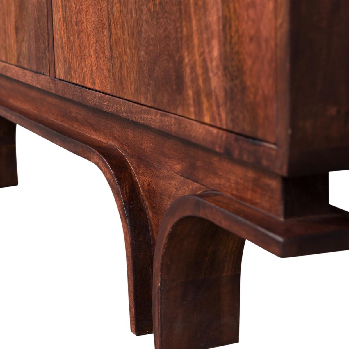Sideboard Staes Walnussfarben B: 200 Cm - Walnussfarben, Design, Holz (200/70/45cm) - Livetastic