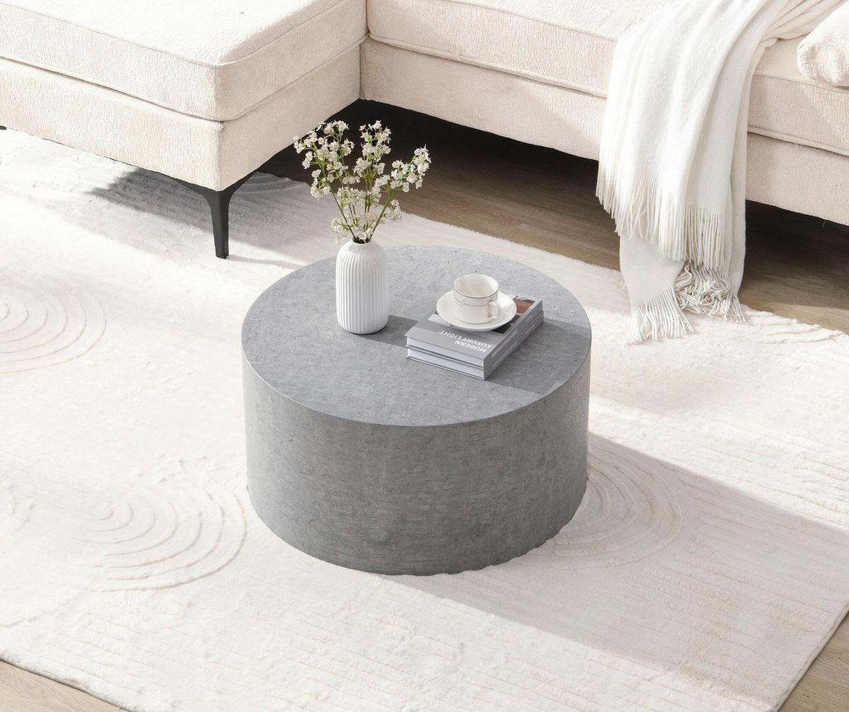 Couchtisch Grau D: 60 cm - Grau, Design, Holzwerkstoff (60/30cm) - Livetastic