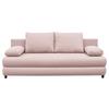 Schlafsofa Mela Rosa B: 200 cm - Schwarz/Rosa, Design, Textil (200/88/87cm) - P & B