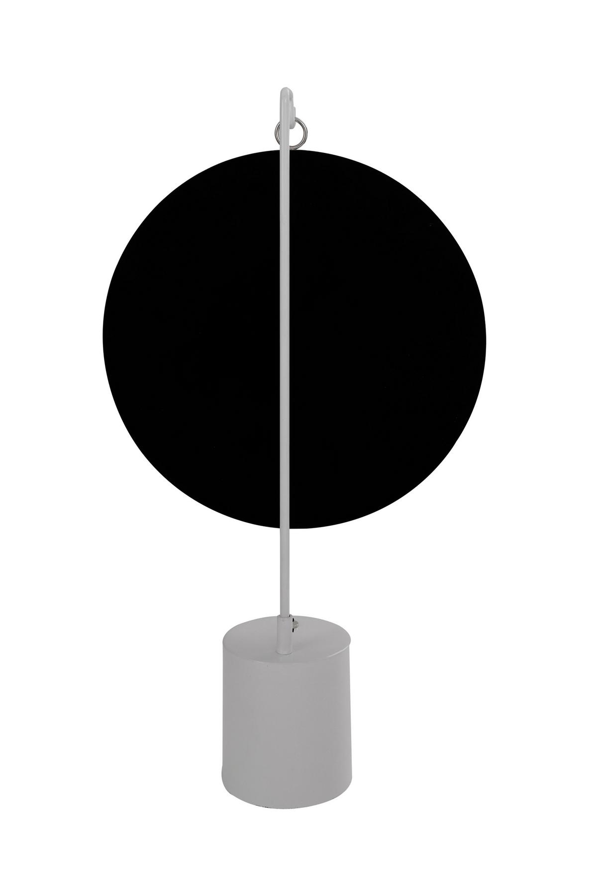 Tischspiegel Eleganca H: 75 Cm Metallrahmen Silberfarben/weiß - Silberfarben/Weiß, LIFESTYLE, Glas/Metall (41/75/14cm) - Kayoom