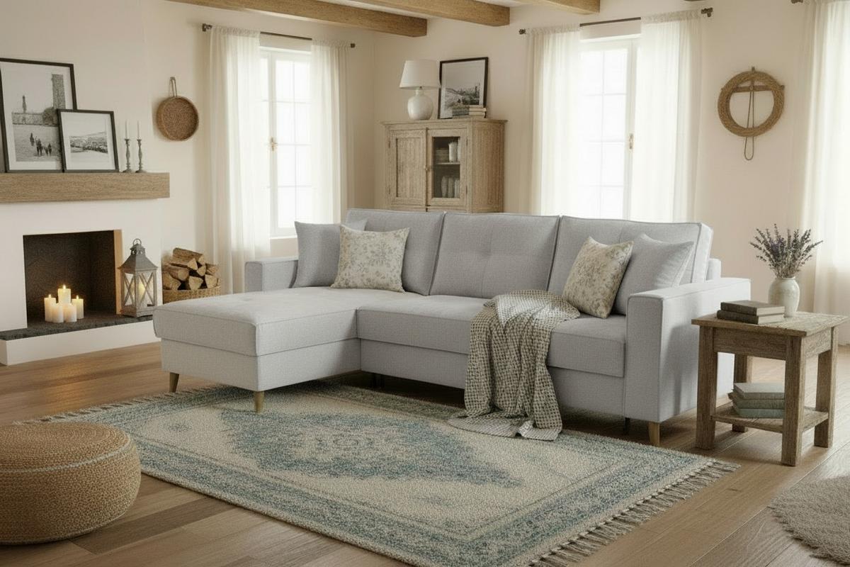 Ecksofa Bergen Taupe S: 257 Cm - Taupe, Design, Textil (257/159cm) - MID.YOU