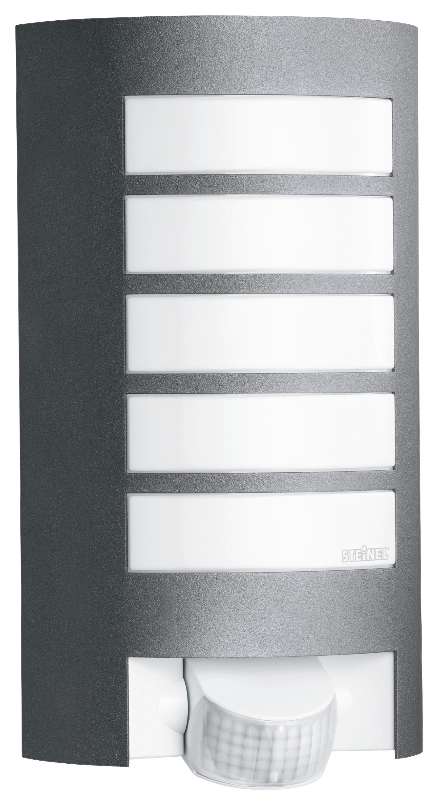 Außenwandleuchte L 12 S Anthrazit - Anthrazit, Design, Kunststoff/Metall (10,8/15,5/27,2cm) - Steinel