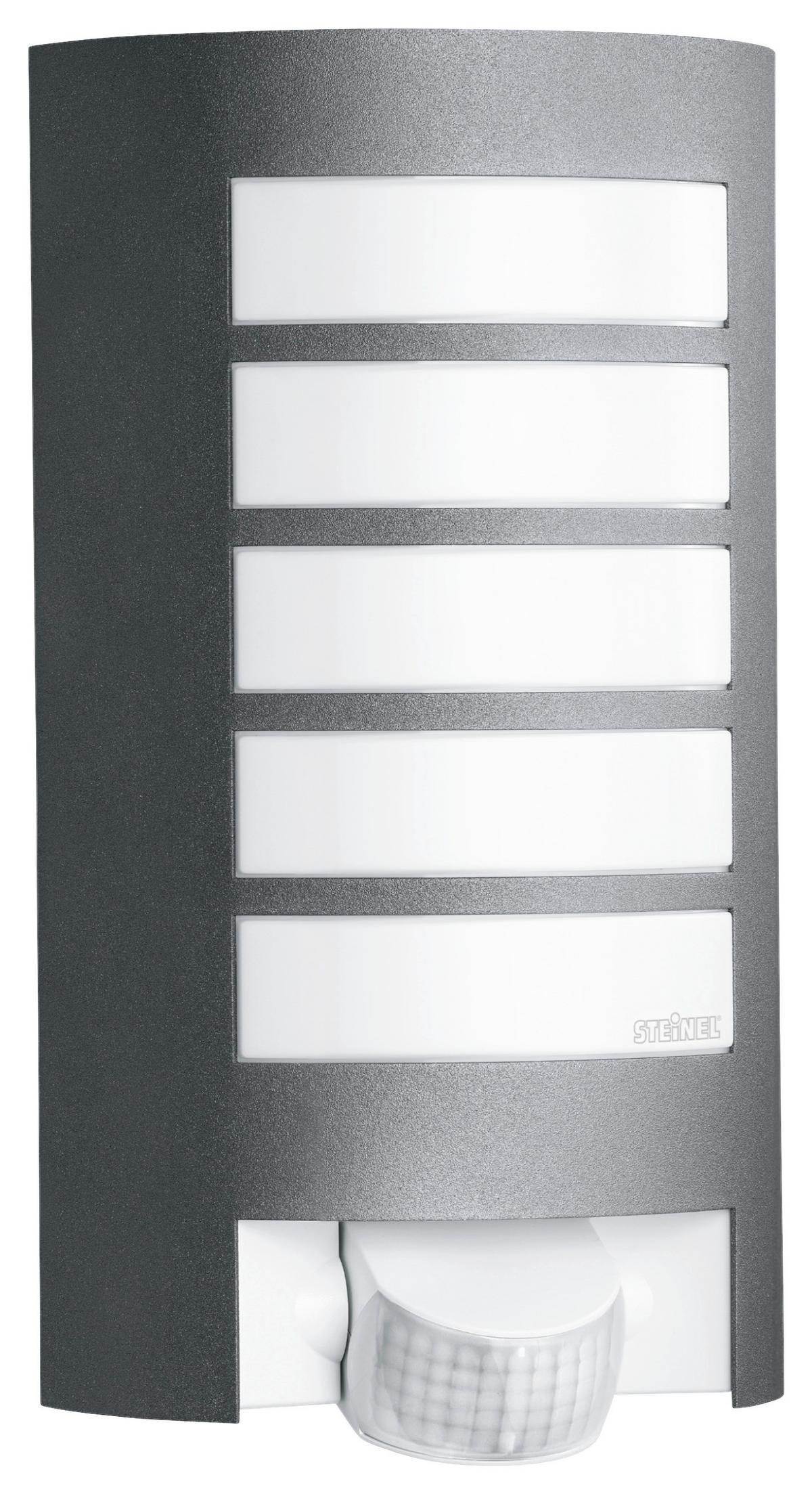 Außenwandleuchte L 12 S Anthrazit - Anthrazit, Design, Kunststoff/Metall (10,8/15,5/27,2cm) - Steinel