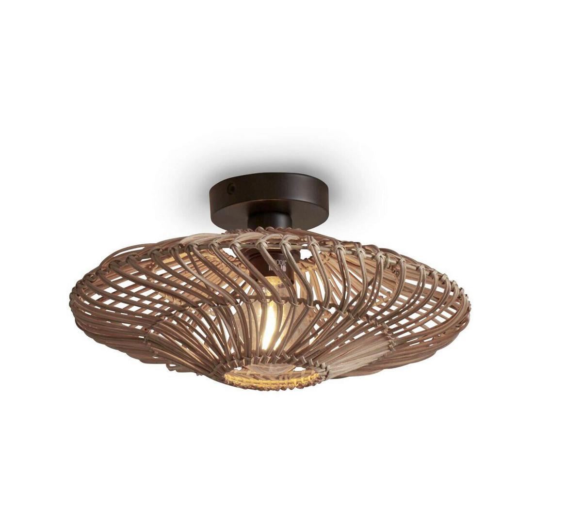 Deckenleuchte Zanzibar/c/4012/n - Naturfarben, Trend, Naturmaterialien (40/12cm) - Good & Mojo