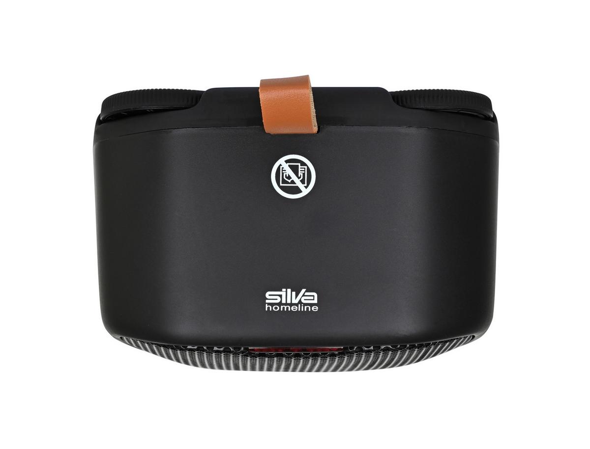 Heizlüfter, Schwarz, 1400w Silva Hl-M 500 Schwarz - Schwarz, Basics, Kunststoff (16,5/16,5/10,3cm) - Silva Homeline