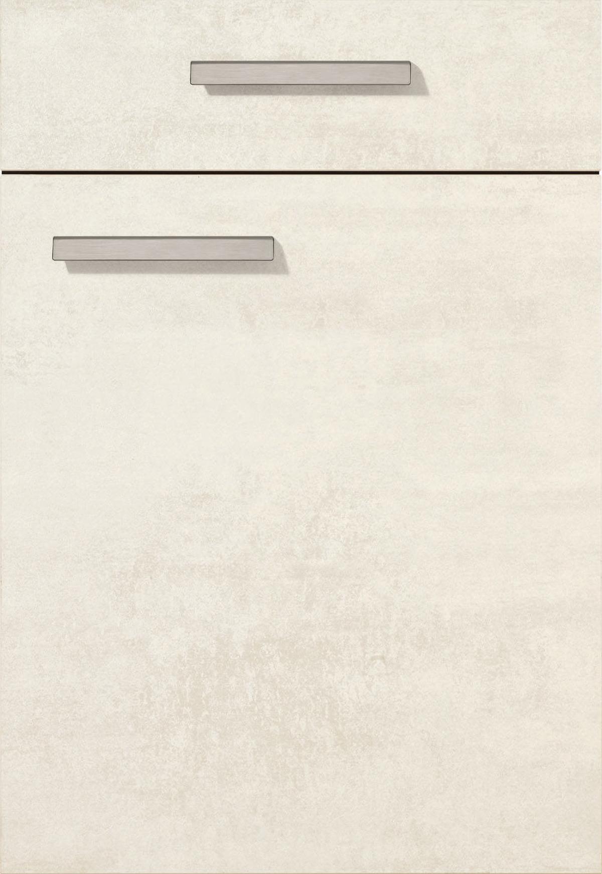 Front: Weißbeton Nb. Front Riga - Weiß, MODERN, Holzwerkstoff - Vertico