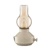 AKKU-TISCHLEUCHTE Glimt Beige/Weiß - Beige/Weiß, Trend, Metall (21/25cm) - PR Home