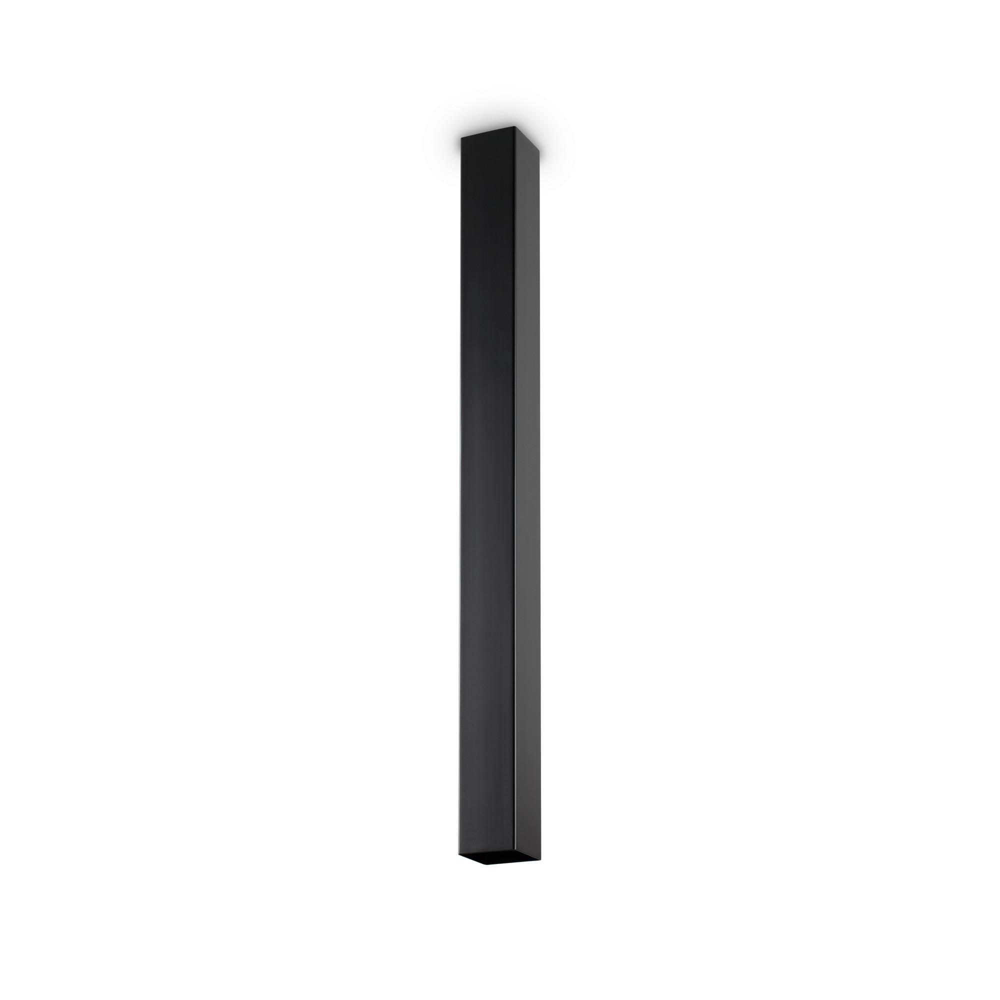 LED-Deckenleuchte Sky L: 6 cm 1-Flammig Quadratisch - Schwarz, KONVENTIONELL, Metall (6/75/6cm) - Ideal Lux