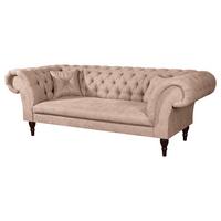 3-Sitzer-Sofa Preston Rosa B: 232 cm - Braun/Rosa, Design, Textil (232/79/97cm) - Livetastic