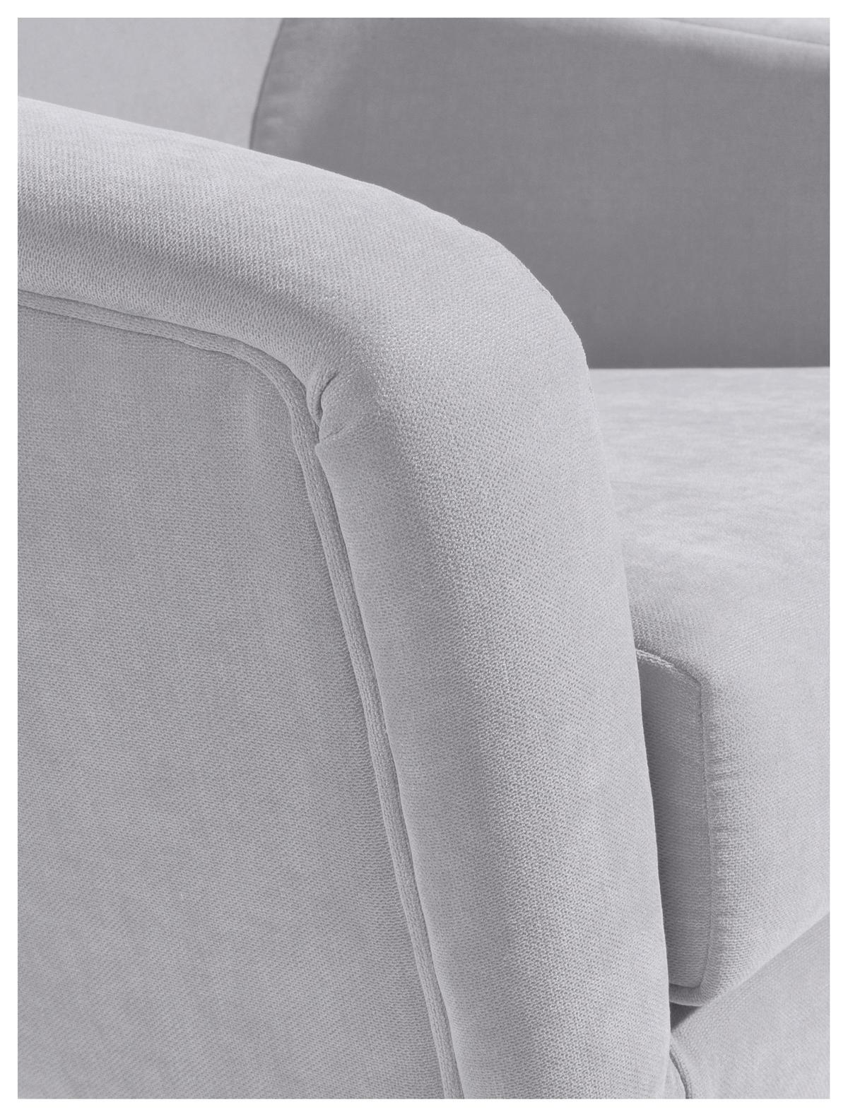 Polstersessel Mit Armlehnen Alegro Velours Silberfarben - Buchefarben/Silberfarben, Design, Textil (67/81/71cm) - Max Winzer