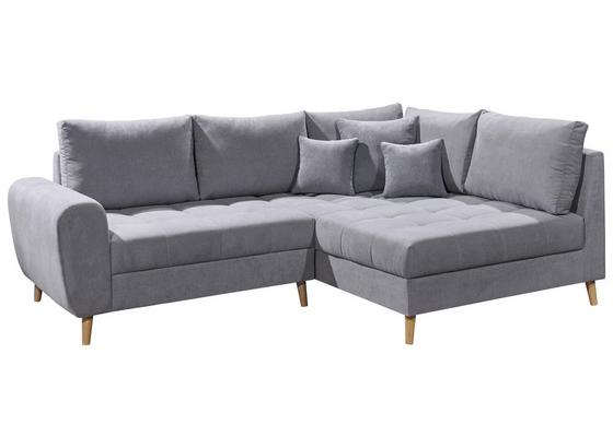 Wohnlandschaft Alice ca. 249x175 cm - Hellgrau/Kieferfarben, KONVENTIONELL, Holzwerkstoff/Textil (249/175cm) - Carryhome Wohnlandschaft Alice ca. 249x175 cm - Hellgrau/Kieferfarben, KONVENTIONELL, Holzwerkstoff/Textil (249/175cm) - Carryhome