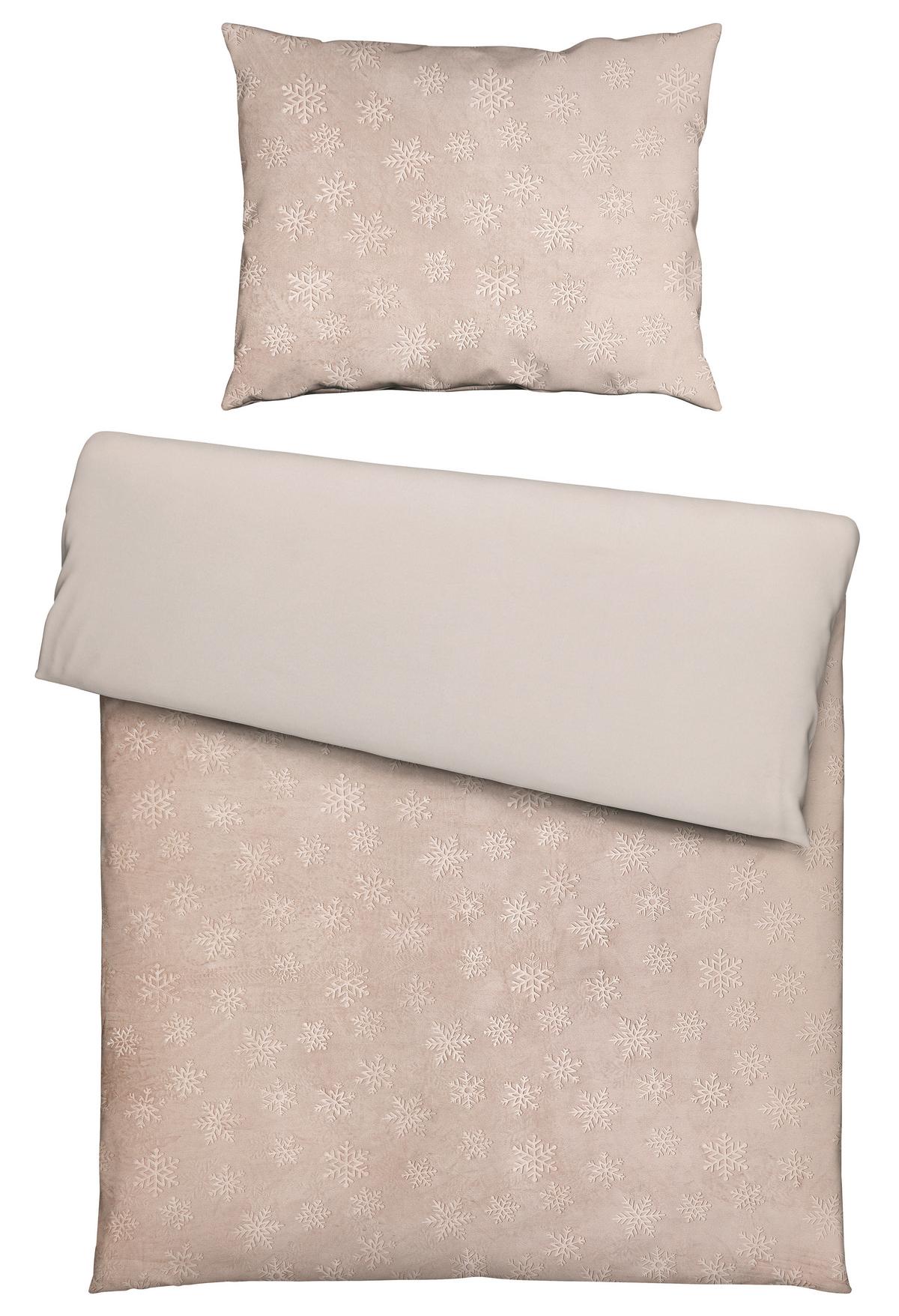 POVLEČENÍ SNOWFLAKES - béžová, textil (140/200cm) - Mömax