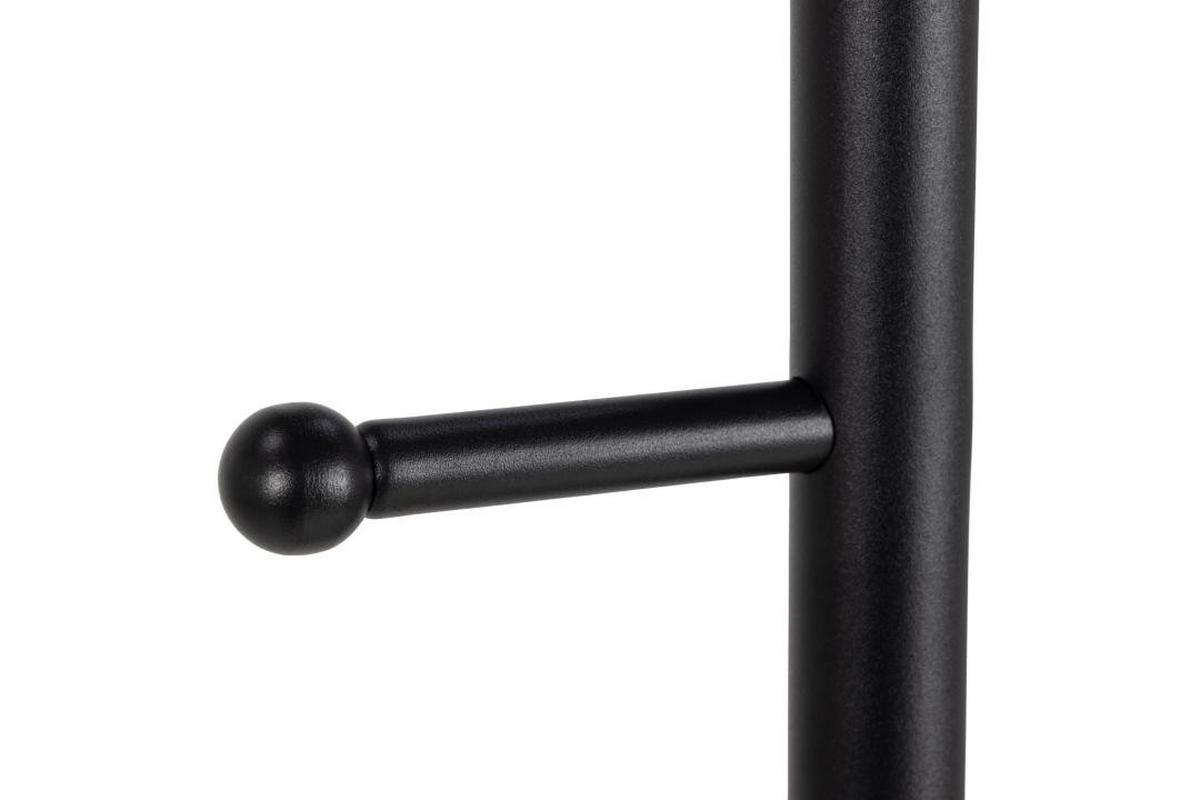 Kleiderständer Aspen Schwarz Metall 6 Haken H: 170 Cm - Schwarz, MODERN, Metall (32,3/170cm) - MID.YOU