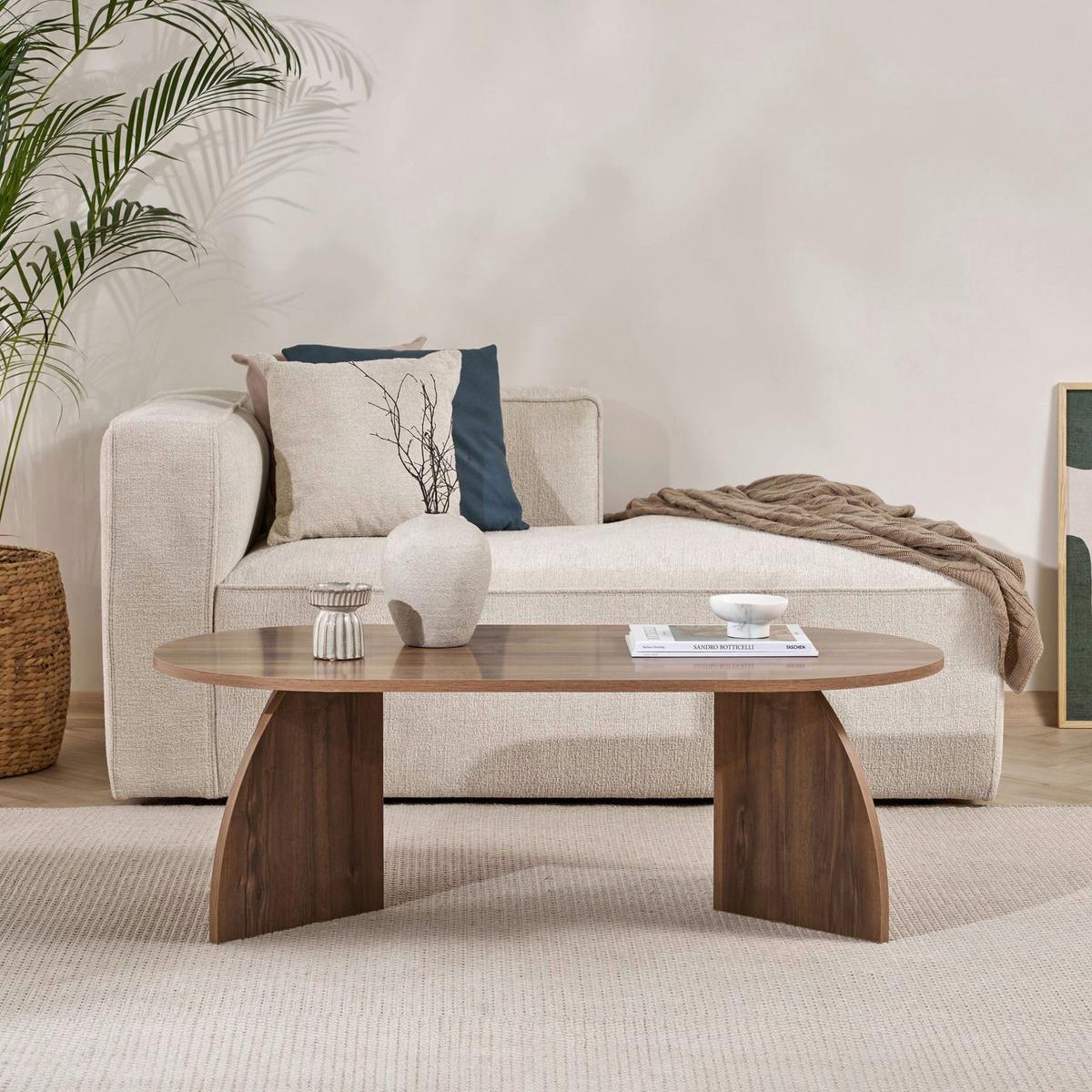 COUCHTISCH Walnussfarben B: 120cm - Walnussfarben, MODERN, Holzwerkstoff (120/40/60cm)
