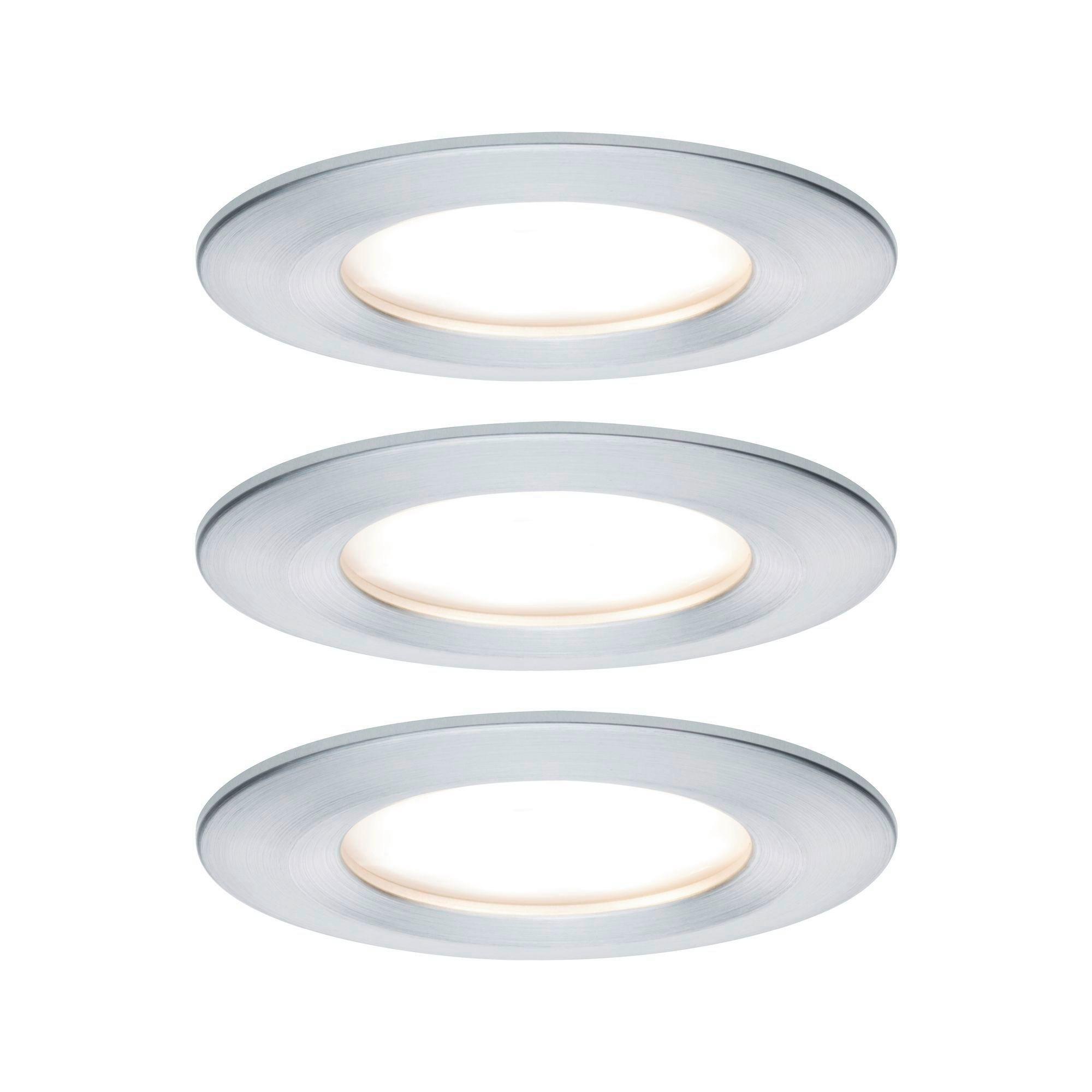 Deckenleuchte 3er-Set Ø 8,4 cm, dimmbar, Rund - Basics (8,4cm) - Paulmann