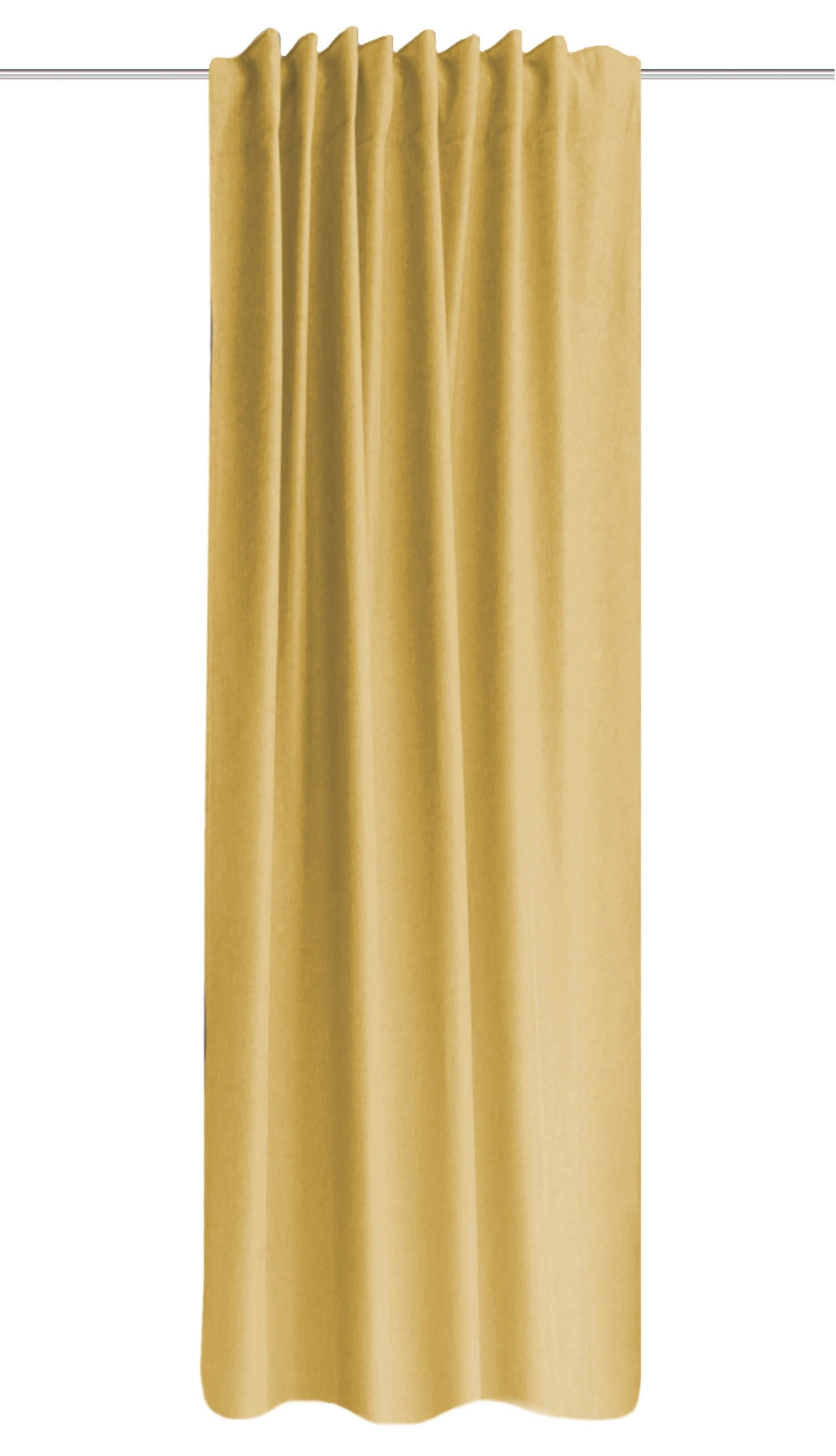 Wärmeschutzvorhang Eskimo Gelb B: 135 cm - Gelb, Basics, Textil (135/245cm) - Schmidt W. Gmbh