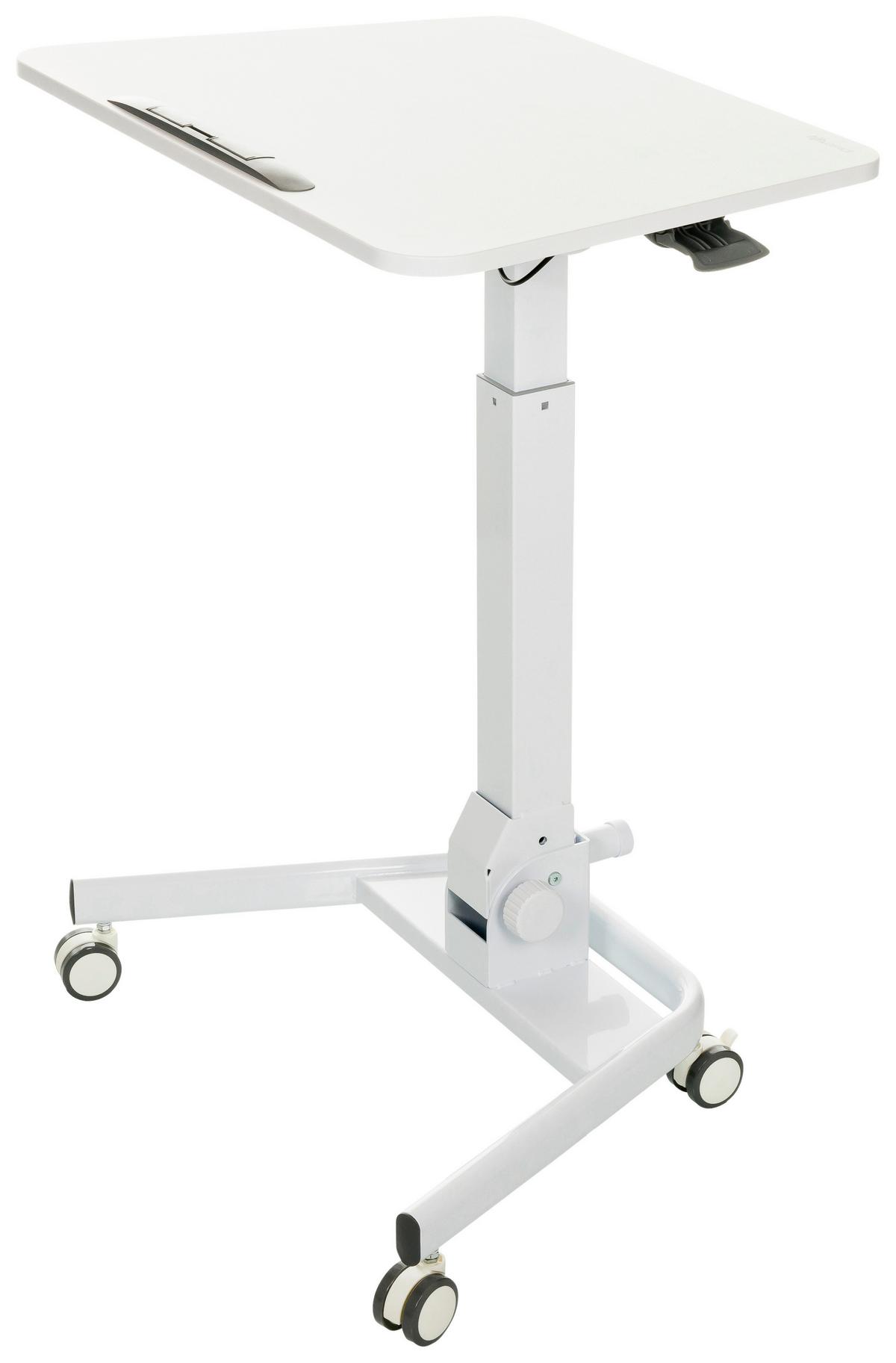 Sitz/stehtisch, Arbeitstisch Stand Vm-Su Ii - Weiß, Basics, Holzwerkstoff/Kunststoff (73/50/77cm) - MID.YOU