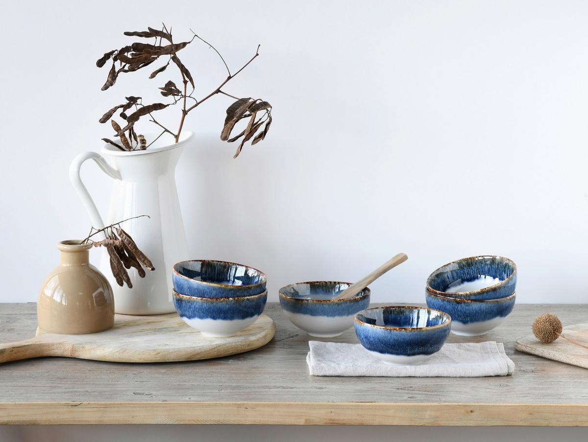 Miska na omáčku CASCADE - modrá, Moderní, keramika (12/5,5cm) - Creatable