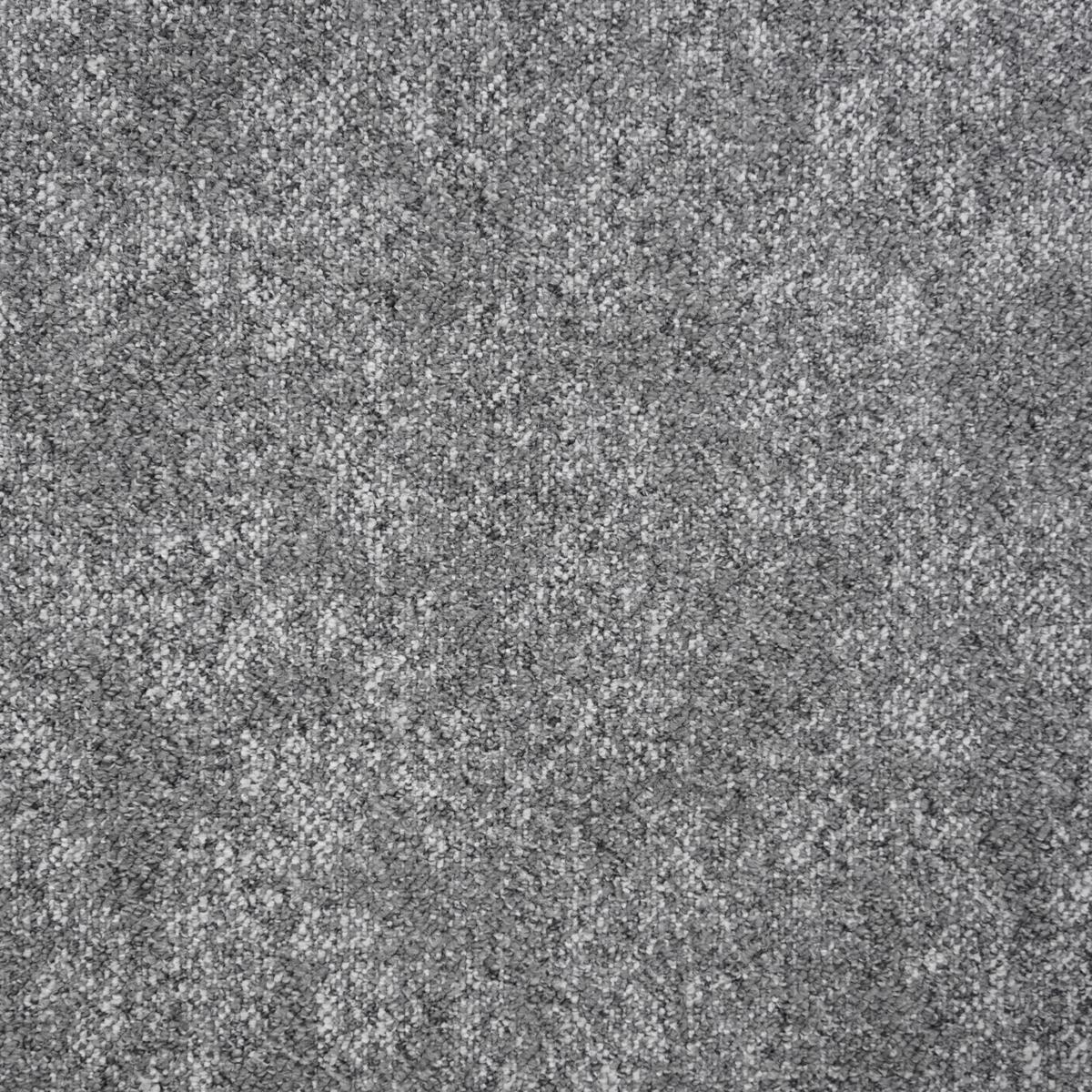 Teppichfliese Hellgrau Marble 50x50 cm Florhöhe 3 mm - Hellgrau, Basics, Textil (50/50cm)