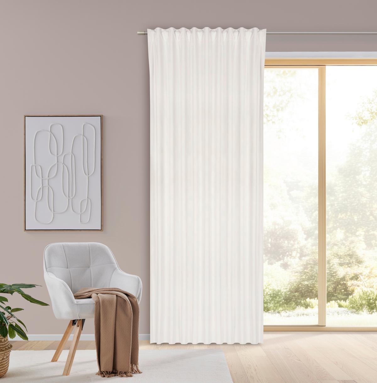 Hotový závěs Bianca, 140/245cm, béžová - béžová, Konvenční, textil (140/245cm) - Modern Living