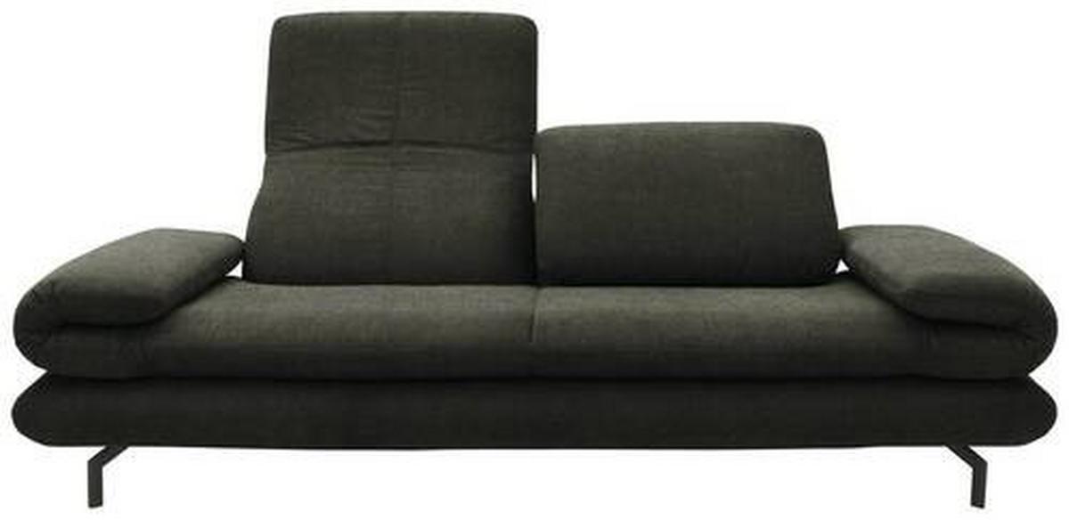 2,5-sitzer Dunkelgrün - Dunkelgrün/Schwarz, Design, Textil (224 (284)/83 (110)/98cm) - LOOKS by W.Joop