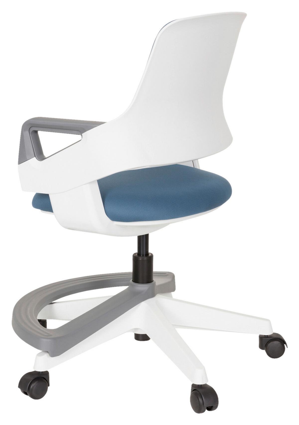 Jugenddrehstuhl Kid Flex Blau - Blau/Weiß, Basics, Kunststoff (53/80-93/60cm) - MID.YOU