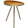 Beistelltisch Morrisson 625 Goldfarben/Senfgelb B: 41 cm - Goldfarben/Senfgelb, Design, Metall (41/48,5cm) - Kayoom
