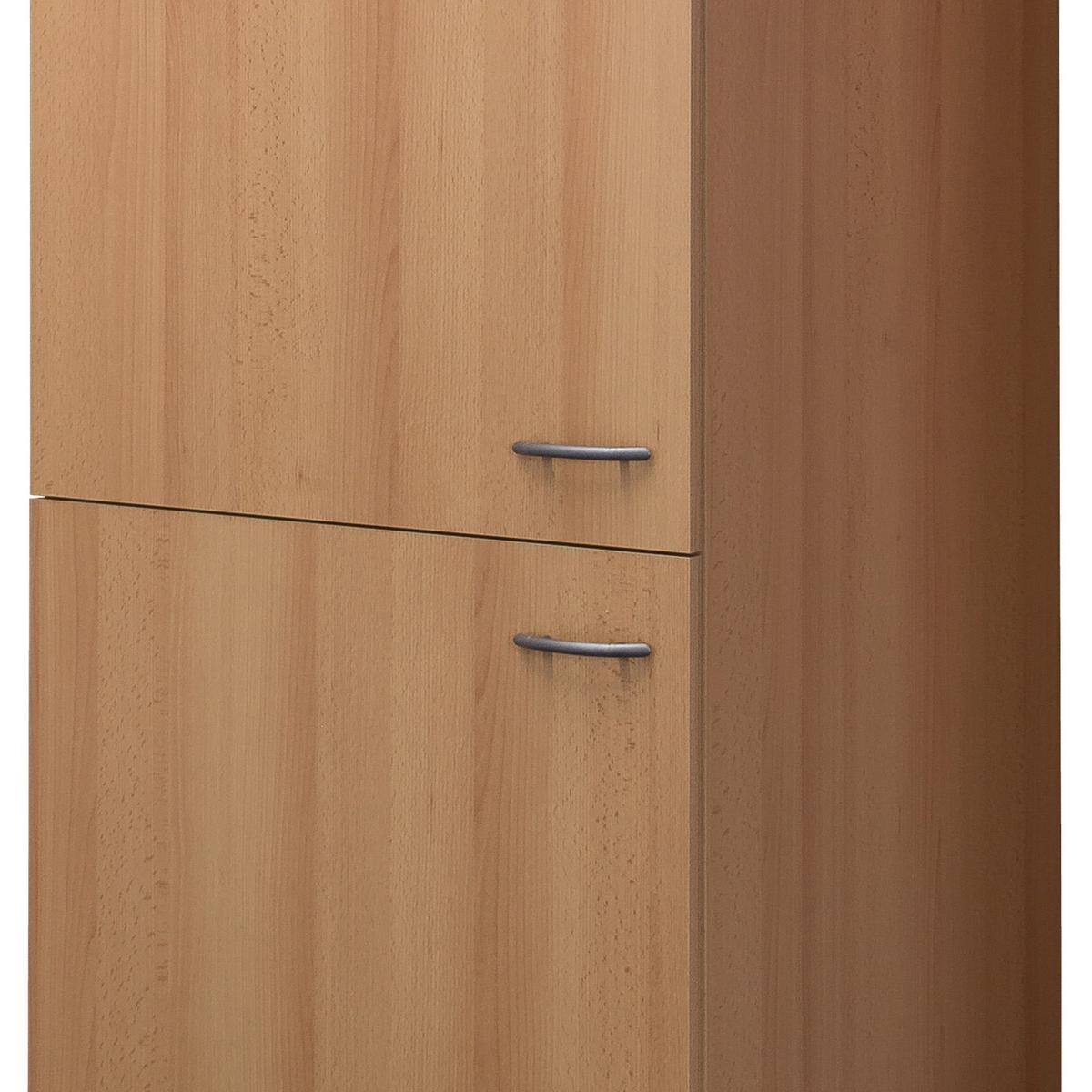 Kühlschrank-Umbauschrank Nano B: 60 cm Buche Dekor - Buchefarben, MODERN, Holzwerkstoff (60/200/57cm) - FlexWell