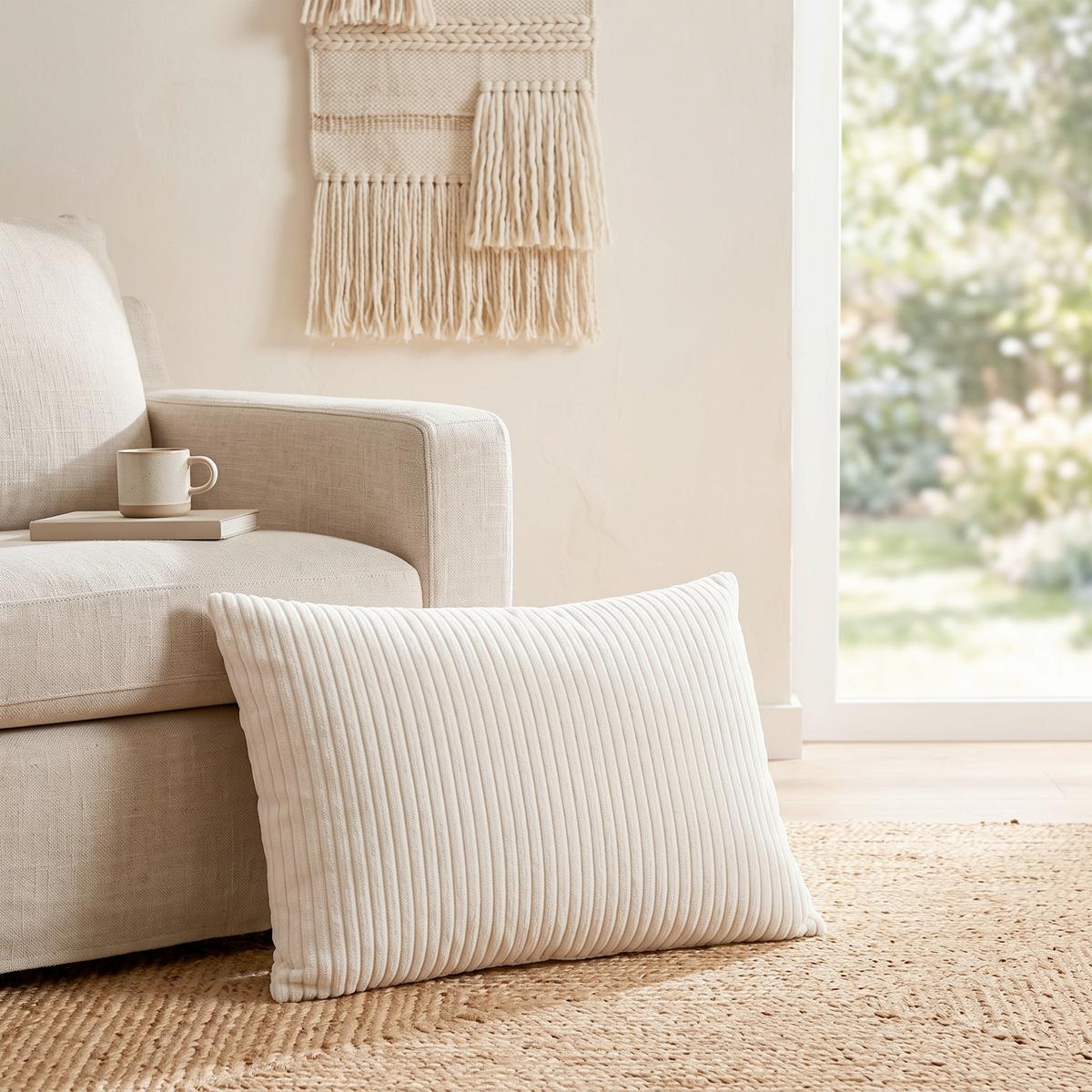DEKORAČNÝ VANKÚŠ PABLO - prírodná farba, Modern, textil (40/60cm) - Premium Living