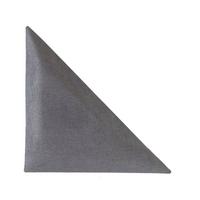 čalouněný panel 2ks, 30x30cm trojúhelník, tmavě šedá - tmavě šedá, Basics, textil (29,5/29,5/4cm) - MID.YOU