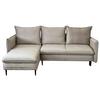 Ecksofa Melody - Beige/Schwarz, Design, Textil (170/235cm) - MID.YOU