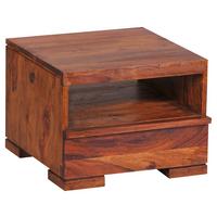 Nachtkästchen Sheesham Massiv H: 30 Cm Mumbai - Sheeshamfarben, KONVENTIONELL, Holz (40/30/40cm) - MID.YOU