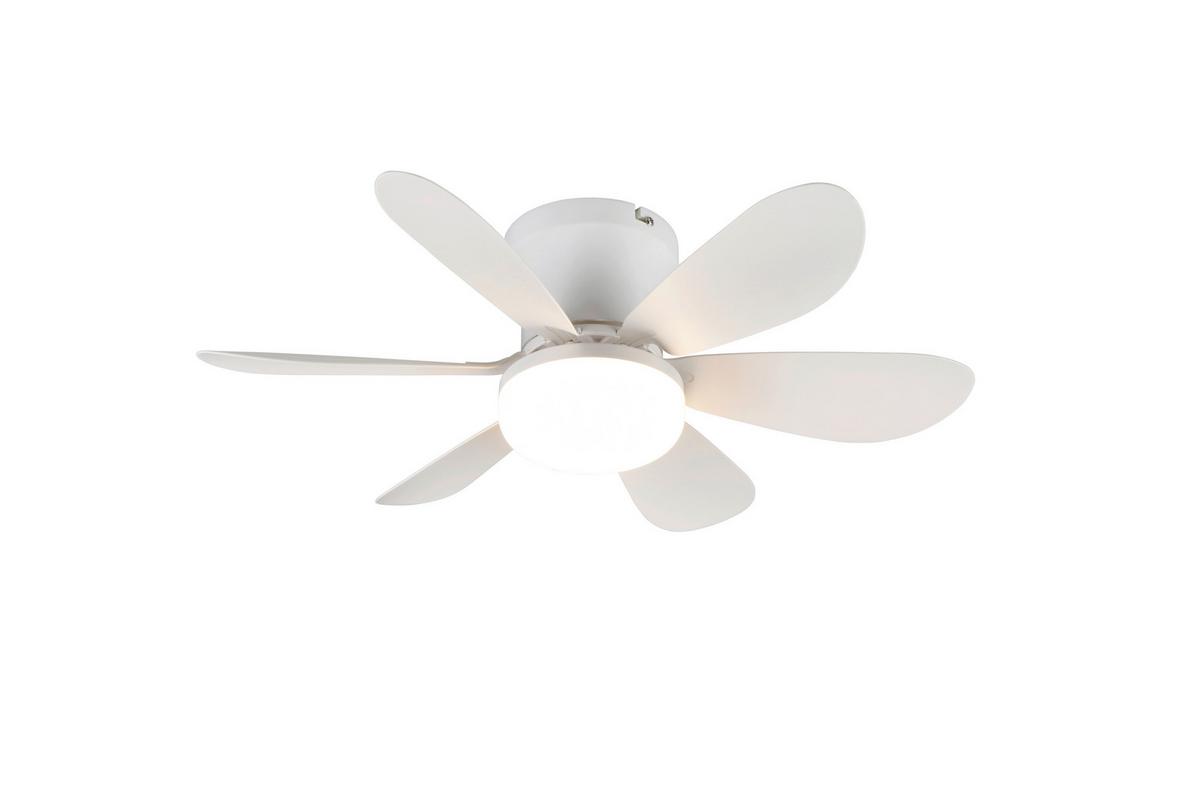 Deckenventilator Lund Weiß D: 53 cm - Weiß, Basics, Kunststoff (53,0/31,0cm)