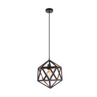 Hängeleuchte Embleton H: 110cm 1-Flammig, Schwarz/Kupfer - Schwarz/Kupferfarben, Design, Metall (30,5/110cm) - Eglo