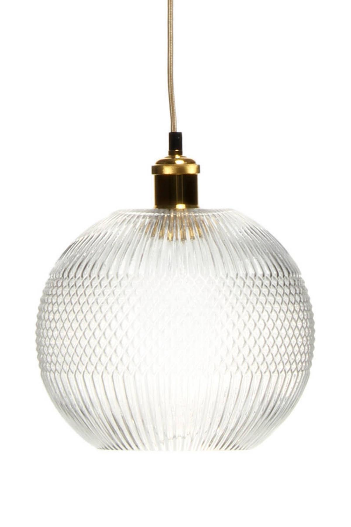 Hängeleuchte Neptun H: 26 cm 1-Flammig - Grau, Trend, Glas (25/26/25cm) - Kayoom