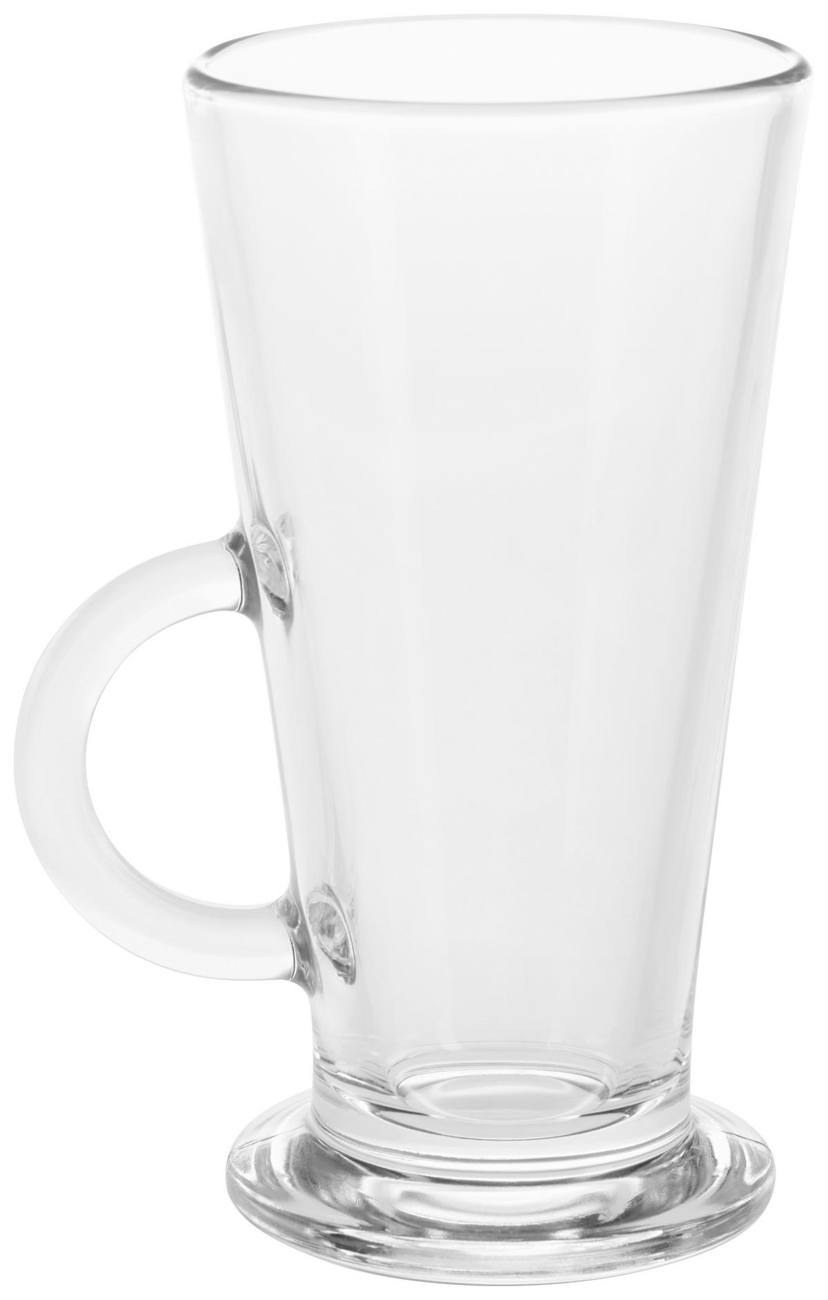 Teeglas 280 ml mit Henkel - Klar, Basics, Glas (7,7/15cm) - Luca Bessoni